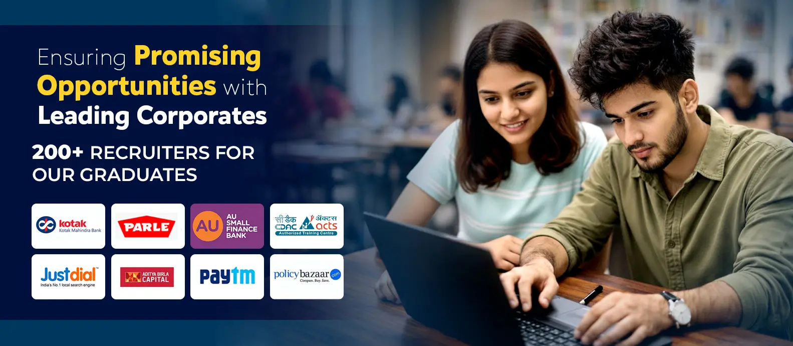 200+ RECRUITERS FOR OUR GRADUATES